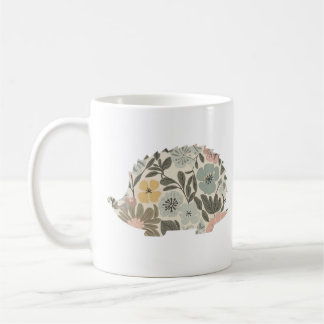 Caneca De Café Boho Floral Hedgehog