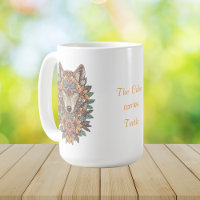 Boho Floral Lobo Arte Psicodélico 
