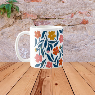 Caneca De Café Boho Floral Nurse, RN Graduation Gift for Her
