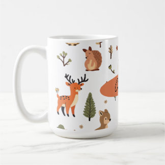 Caneca De Café Boho Floresta Personalizado