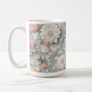 Caneca De Café Boho Flower Design 15 oz Classic Mug