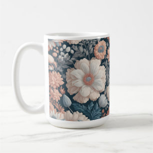 Caneca De Café Boho Flowers Design de 15 oz Classic Mug