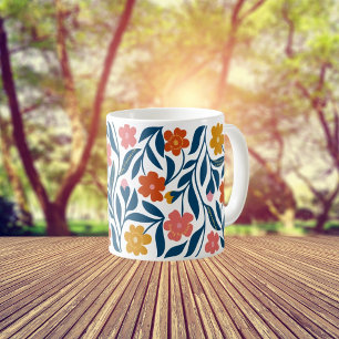 Caneca De Café Boho Folk Floral Teacher Gift com Uplift