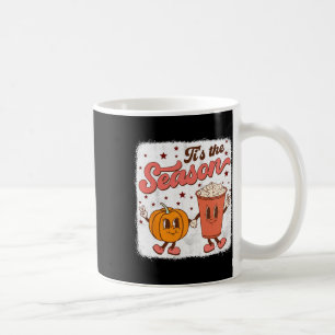 Caneca De Café Boho Groovy Esta É A Época Da Pedra De Abóbora