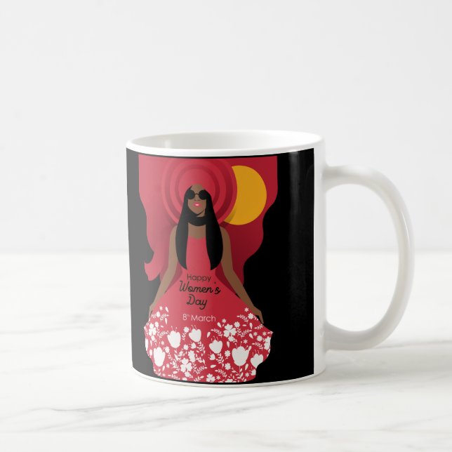 Caneca De Café Boho International Mulheres Day (Direita)