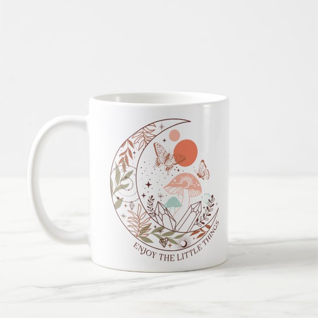 Caneca De Café Boho Mystical Moon (Esquerda)