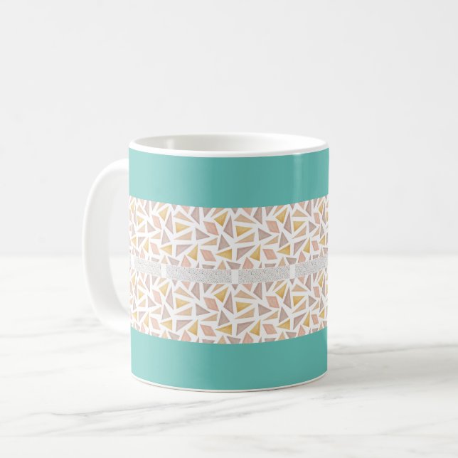 Caneca De Café Boho Pattern Design (Frente Esquerda)