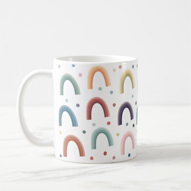 Caneca De Café Boho Rainbow (Esquerda)