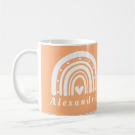 Caneca De Café Boho Rainbow Personalizado