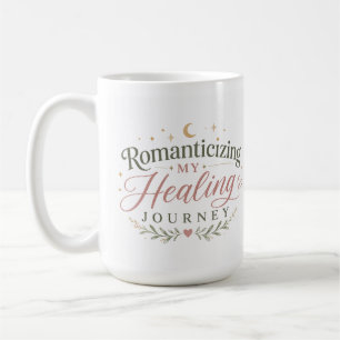 Caneca de Café Boho Romantizando Minha Jornada de