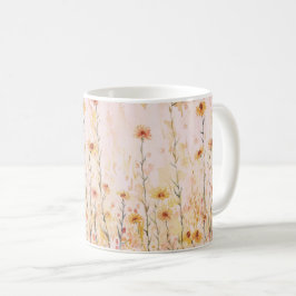 Caneca De Café Boho Vintage Wildflower