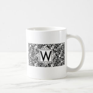 Caneca De Café Boho W Monograma