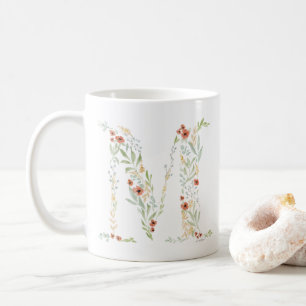 Caneca De Café Boho Watercolor Floral