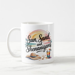 Caneca De Café Boho Watercolor — Sunset Cote Tropical Summer