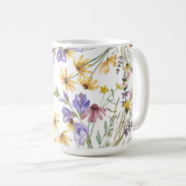 Caneca De Café Boho Wildflower