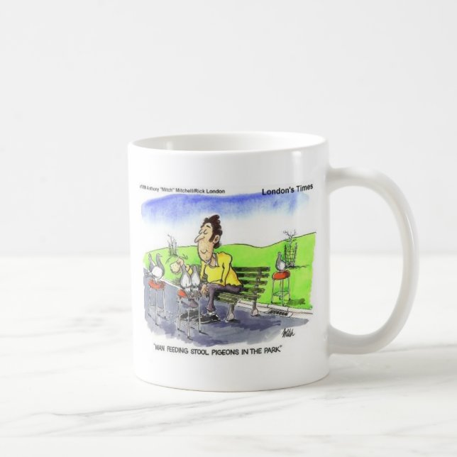 Caneca De Café Boinas de Stool Ofertas Engraçadas Camisetas e Col (Direita)