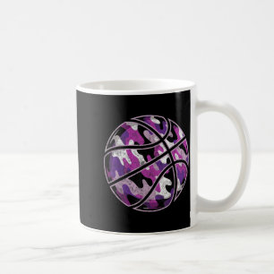 Caneca De Café Bola de Basquete Camuflada Jogador de Basquete