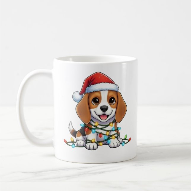 Caneca De Café Bola de Beagle (Esquerda)