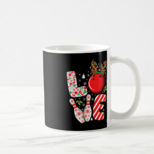 Caneca De Café Bola de boliche de xmas e pinos de Natal correspon