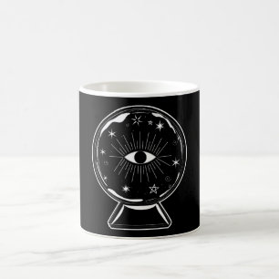 Caneca De Café Bola de Cristal Mágica para Escrutar e Revelar