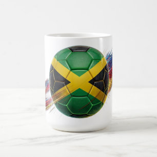 Caneca De Café Bola de Futebol da Jamaica Estádio Pronto Aces