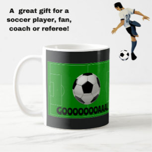 Caneca De Café Bola de Futebol Divertida e GOAL de Pitch! (Futebo