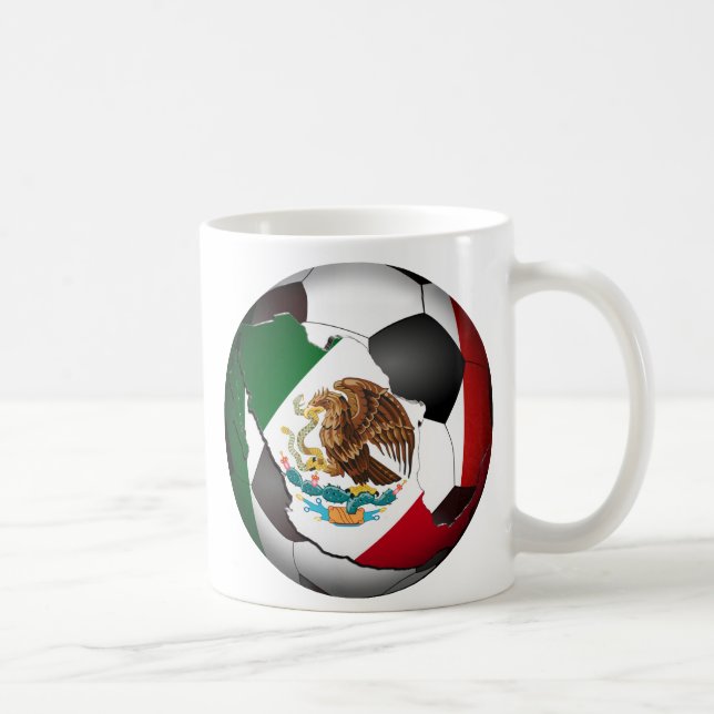 Caneca De Café Bola de Futebol do México (Direita)