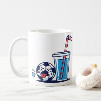 Caneca De Café Bola de Futebol Engraçada Sedenta Precisando de Be