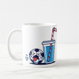Caneca De Café Bola de Futebol Engraçada Sedenta Precisando de Be