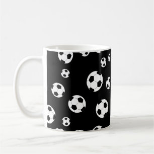Caneca De Café Bola de Futebol / Futebol Sem Costura Padrão