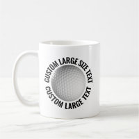 Bola de Golfe com Texto Personalizado Grande 325g