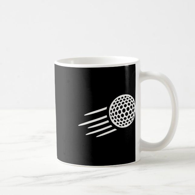 Caneca De Café Bola de Golfe Voadora (Direita)