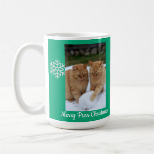 Caneca De Café Bola de Neve de Gatos, Nomes de Imagem Texto, Pers