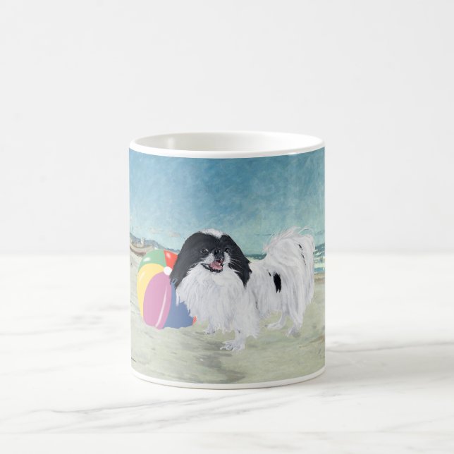 Caneca De Café Bola de Praia Japanese Chin (Centro)