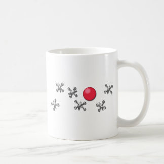 Caneca De Café Bola e jaques de borracha vermelhos