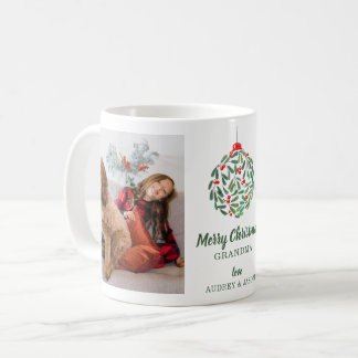 Caneca De Café Bola Floral Minimalista | 2 Natal para Colagem de