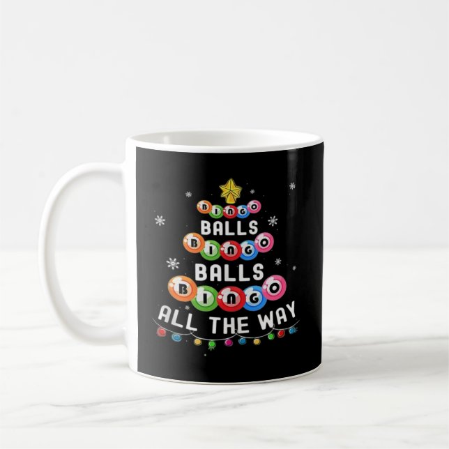 Caneca De Café Bolas de Bingo Bingo Até o Fim (Esquerda)