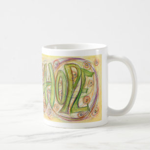 Caneca De Café Bolas de Café de Esperança Inspiradoras