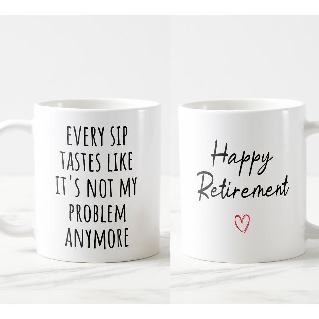 Caneca De Café Bolas De Café Engraçadas - "Todos Os Sabores De Si (Retirement Gift for Woman Men, Funny Retirement Mug Decorations, Best Retirement Gifts for Women Men)