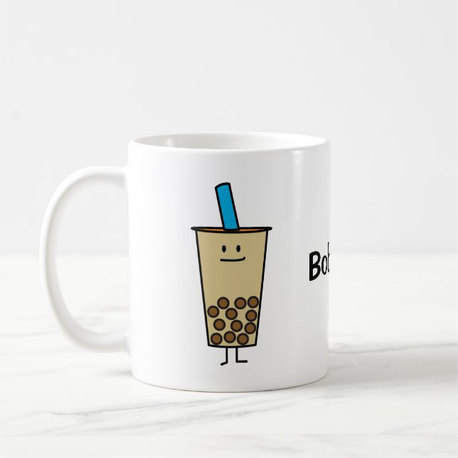 Caneca De Café Bolas do Tapioca do chá do leite da pérola de Boba (Esquerda)