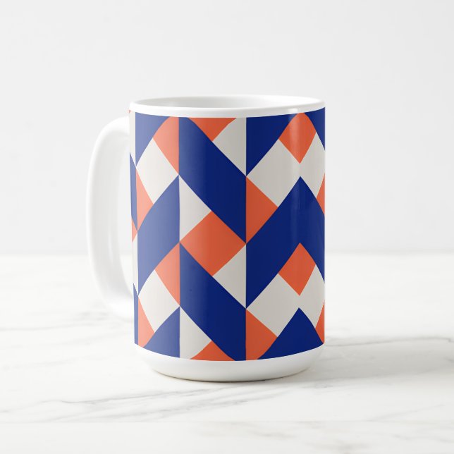 Caneca De Café Bold Chevron (Frente Esquerda)