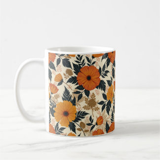 Caneca De Café Bold Floral Geometria Mug