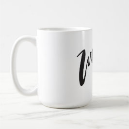 Caneca De Café Bold Handwritten Work Quote