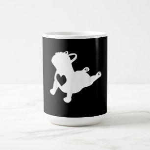 Caneca De Café Boletim Francês Yoga Pose Love Heart Gift