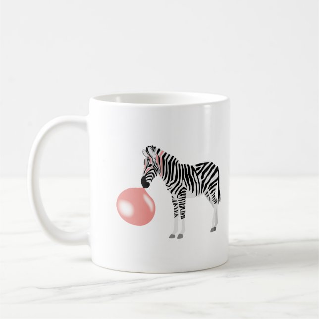 Caneca De Café Bolha de Bocha de Goma Zebra (Esquerda)