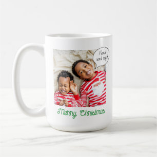 Caneca De Café Bolha de comentário engraçado do vovô Foto verde d