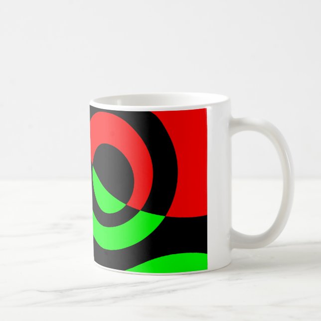 Caneca De Café Bolhas Abstratas 04 (Direita)