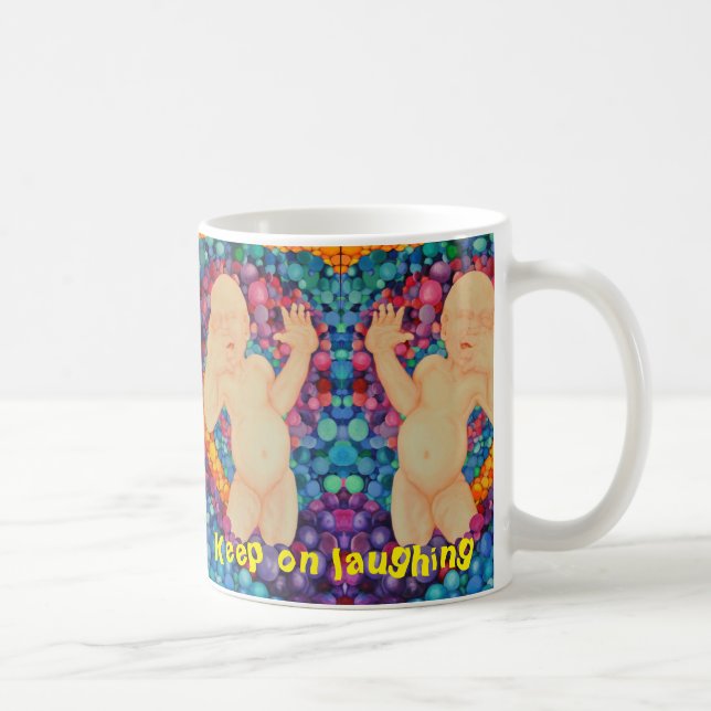 Caneca De Café Bolhas continuam rindo (Direita)