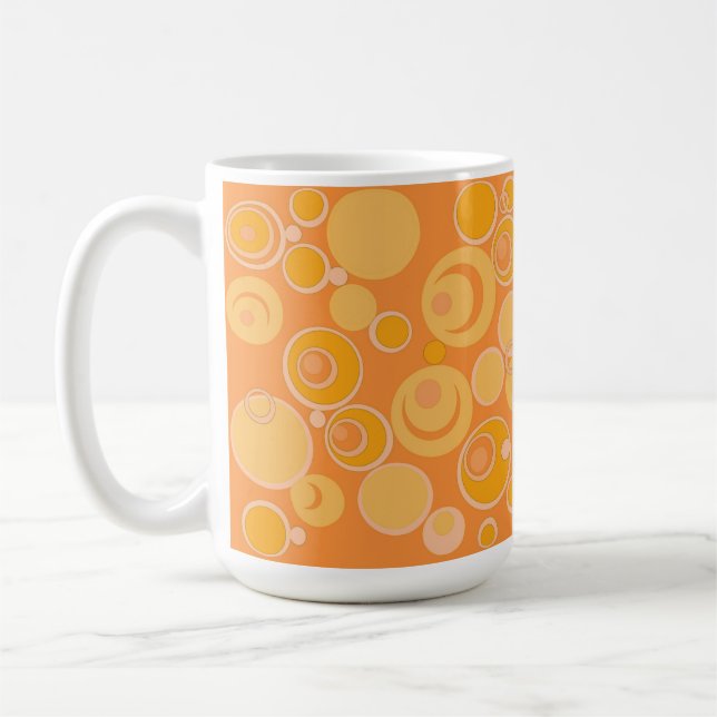 Caneca De Café Bolhas de Bubblego em qualquer lugar Laranja (Esquerda)