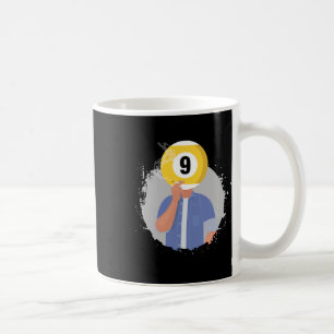Caneca De Café Bolhas De Retrô Billiard 9 Ll Player Cue S